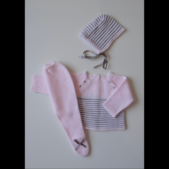 Baby Girl knit set NEW - Picture 2 of 2